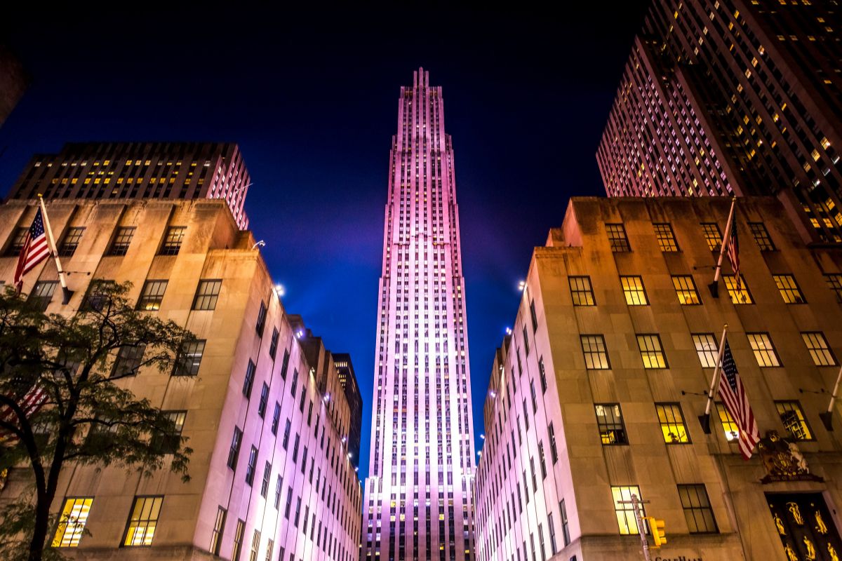 Rockefeller Center de nuit