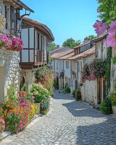 Découvrez le village pittoresque de Nouvelle-Aquitaine au printemps