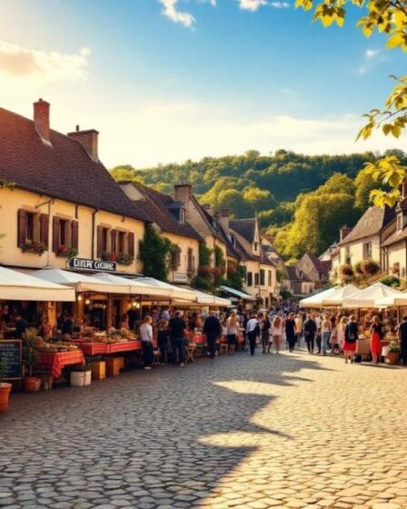 Village du Périgord : charme authentique, maisons dorées et marché gourmand
