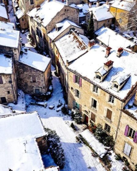 Village suspendu en Provence : un hiver à couper le souffle en France